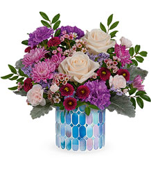 Blue Beauty Bouquet from Kinsch Village Florist, flower shop in Palatine, IL